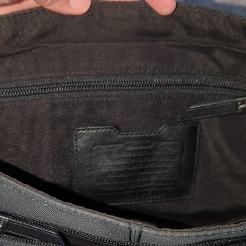 Coach Black Messenger Bag with Adjustable Strap - Picture 12 of 15